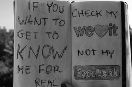 Reprodução de postagem no We Heart It