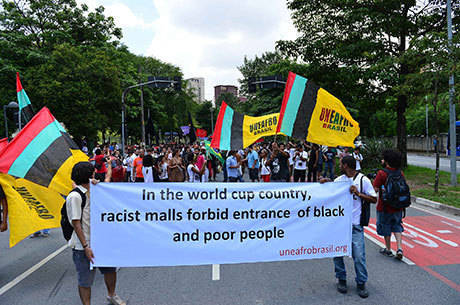 Manifestantes do movimento negro protestaram em São Paulo