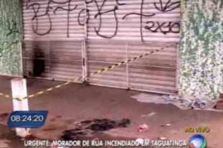 Vítima foi socorrida ao Hospital de Taguatinga com 50% do corpo queimado