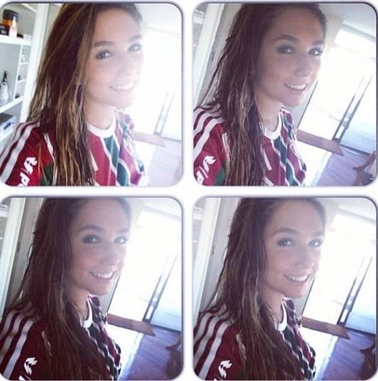 Carol Portaluppi mudou rápido de paixão no futebol. A gata, que é filha do técnico Renato Gaúcho, do Fluminense, postou a primeira foto em sua conta no Instagram com a camisa do Tricolor carioca! Até então, Carol declarava seu amor pelo Grêmio, antigo clube do pai...