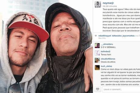 Em rede social, Neymar afirma que seu pai não fez nada de errado