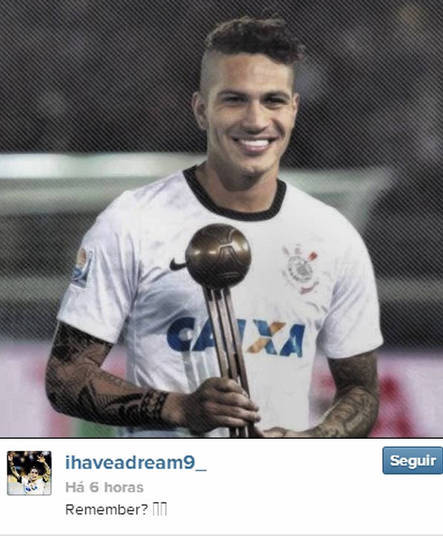 Na manhã de sexta-feira (7), Paolo Guerrero, atacante do Corinthians postou uma foto polêmica em seu Instagram. Com o troféu do Mundial em mãos e sorrisão aberto, a provocação veio na legenda: 'remember?' ('lembram?').&nbsp;Como você, caro internauta, acha que a torcida reagiu?
