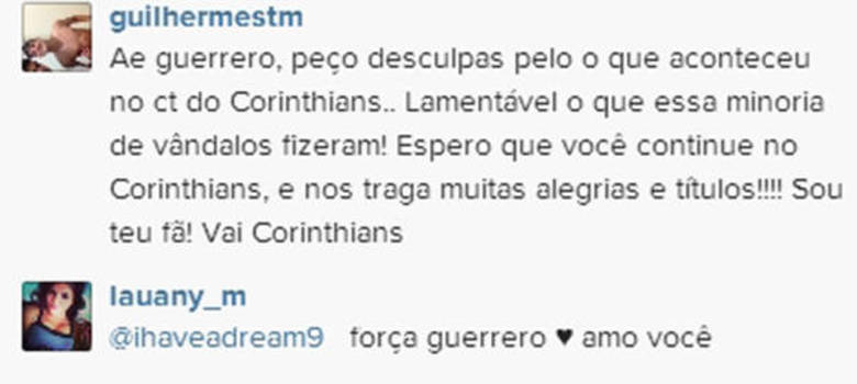 Teve torcedor assumindo a bronca que nem é dele e pedindo desculpas para o cara