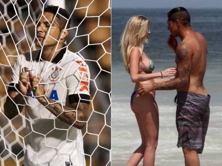 Saída de Guerrero do Corinthians deve acabar com romance do jogador com Barbara Evans.