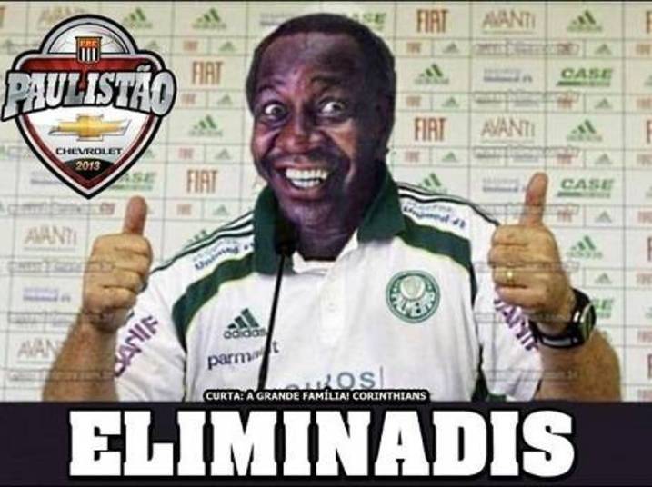 O Palmeiras, após fazer uma grande campanha na fase de grupos do Paulistão, foi eliminado para o Ituano neste domingo, na semifinal da competição, ao perder por 1 a 0 no Pacaembu. Como não podia faltar, os memes tirando onda com a eliminação do Verdão tomaram conta da internet, como já havia acontecido coms os rivais São Paulo e Corinthians. Veja os melhores a seguir