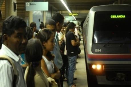 Cerca de 140 mil usuários utilizam o metrô diariamente no Distrito Federal