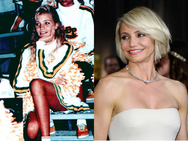 Badaladíssima em Hollywood, Cameron Diaz também já se aventurou como torcedora em sua adolescência Badaladíssima em Hollywood, Cameron Diaz também já se aventurou como torcedora em sua adolescência