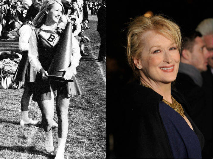 E o que dizer de Meryl Streep, com toda sua pinta de intelectual? Sim, ela também já foi cheerleader