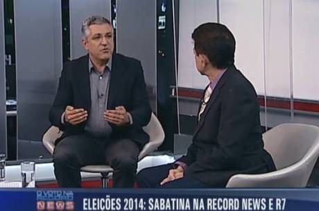 Pré-candidato do PT participou de sabatina da Record News e do R7<br />