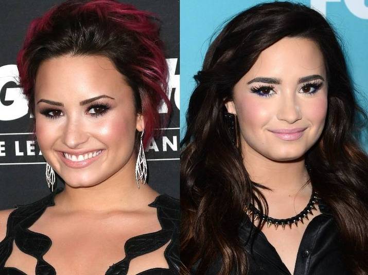 Demi Lovato já esteve nos dois extremos. A cantora já apareceu com as sobrancelhas muito finas ou muito grossas e não tem medo de mudar nesse quesito