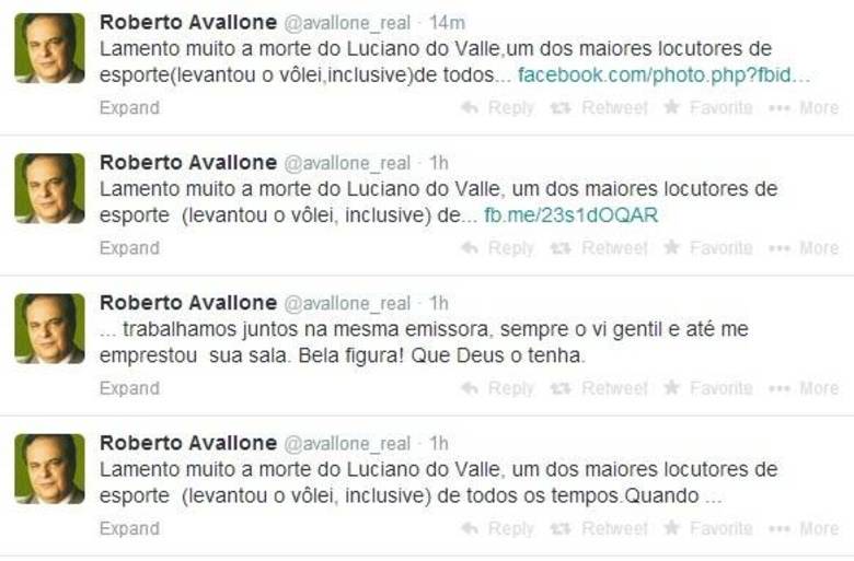 Outro jornalista esportivo, Roberto Avallone Outro jornalista esportivo, Roberto Avallone