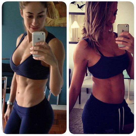 O que você come pode influenciar muito mais no seu corpo do que você imagina. Para provar, Maíra Tavares, uma personal trainner do Rio de Janeiro, desde março, lançou um projeto em seu Instagram chamado #SAUDEsqn (Saúde, só que não), em que começou a comer produtos industrializados que são vendidos como saudáveis e reintroduziu açúcar, glúten e gordura na dieta. Em pouco mais de um mês, o corpo dela mudou visivelmente como na foto acima! O que você come pode influenciar muito mais no seu corpo do que você imagina. Para provar, Maíra Tavares, uma personal trainner do Rio de Janeiro, desde março, lançou um projeto em seu Instagram chamado #SAUDEsqn (Saúde, só que não), em que começou a comer produtos industrializados que são vendidos como saudáveis e reintroduziu açúcar, glúten e gordura na dieta. Em pouco mais de um mês, o corpo dela mudou visivelmente como na foto acima!