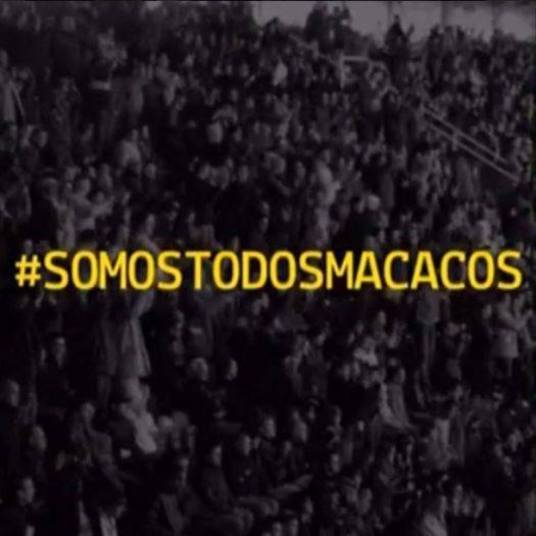 Bruna Marquezine, ex-namorada de Neymar publicou em seu Instagram um vídeo onde aparece a hashtag da campanha '#somostodosmacacos Bruna Marquezine, ex-namorada de Neymar publicou em seu Instagram um vídeo onde aparece a hashtag da campanha '#somostodosmacacos
