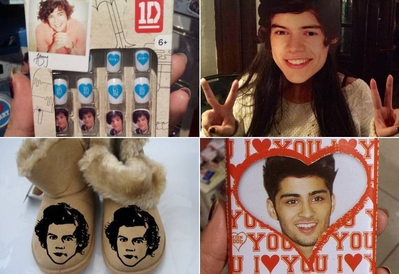 Camisetas, bandanas, pôsteres, chaveiros e muito mais. O mundo pop vende tudo o que você imaginar com a marca dos artistas mais queridos do mundo. Tudo mesmo! A banda One Direction, que chega ao Brasil esta semana, é campeã de produtos personalizados vendidos na internet. Tem desde unhas postiças até chaveiro que fala com você! Veja a seguir!