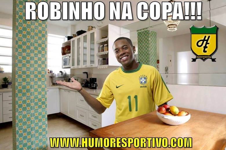 Não é somente a dor de ficar de fora da Copa do Mundo que alguns jogadores terão que lidar. Logo após o anúncio dos 23 atletas do treinador Luiz Felipe Scolari, diversos memes começaram a surgir na internet para zombar dos esquecidos por Felipão. Robinho foram um dos que mais sofreu com os fanfarrões...