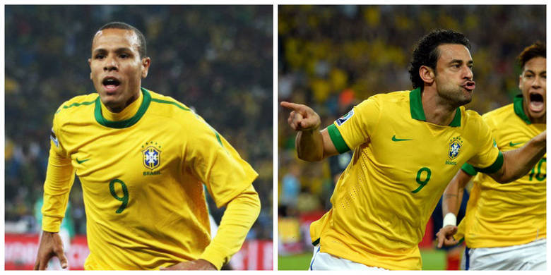 Luís Fabiano estava em um bom momento na Copa de 2010. Trata-se de um grande centroavante, de bom domínio de bola e explosão. Mas Fred tem mais malícia, aparece em momentos surpreendentes e tem uma boa intuição para definir a jogada, seja ela de forma convencional ou não, como no gol deitado que fez contra a Espanha, na final da Copa das Confederações. Fred é superior