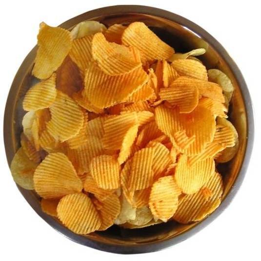 Um pacote de 100 gramas de batata chips ondulada custará R$ 8.Veja a seguir a tabela de preços