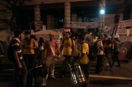 Grupo se juntou a servidores em greve