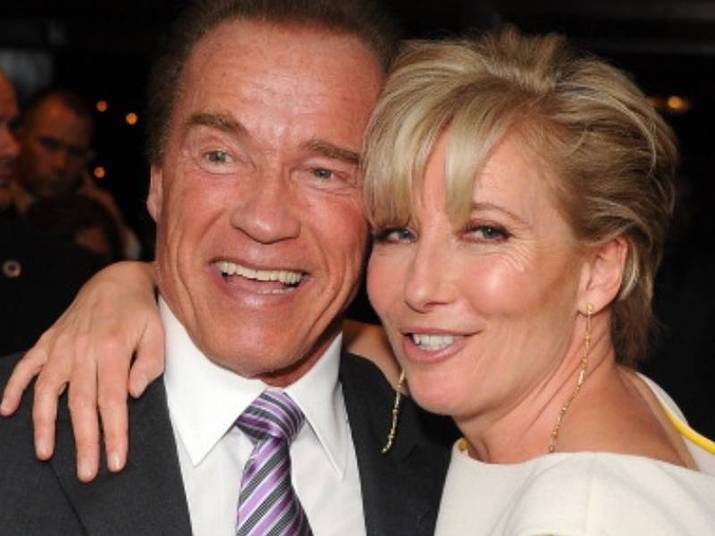 Emma Thompson e Arnold Schwarzenegger Há 20 anos, os atores contracenaram em Junior (1994) e até hoje são amigos. Fofos!