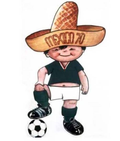 México
1970. A mascote dessa Copa foi Juanito, a imagem de um menino mexicano com o tradicional sombrero e uma bola sob o pé
