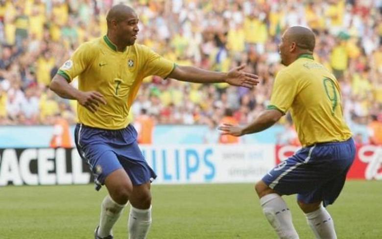 Durante o Mundial de 2006, Adriano estava em alta no futebol, mas não conseguiu mostrar um futebol de alto nível. Durante toda a Copa, o Imperador marcou apenas dois gols e viu o Brasil ser eliminado precocemente nas quartas-de-final