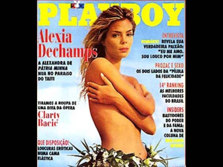 Alexia Dechamps (1995) Aos 31 anos, a modelo usou uma lingerie nada comum para estampar a capa da Playboy