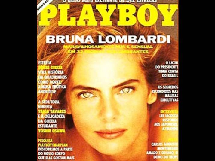 Bruna Lombardi (1991)Na época, foi considerado um dos ensaios mais bonitos da Playboy. Aos 39 anos, Bruna ganhou 32 páginas na revista