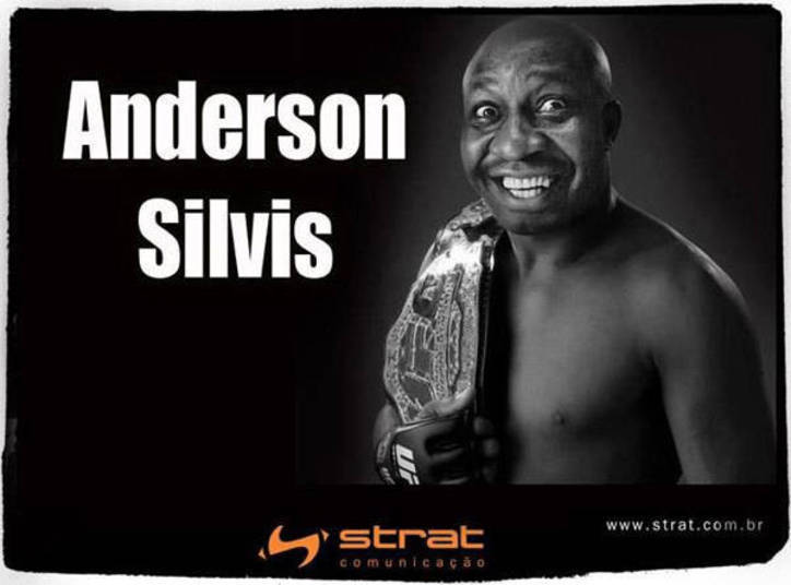 Mussum na pele do lutador de MMA Anderson Silva, o Spider