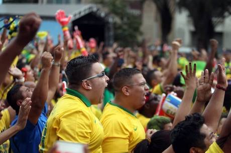 Clima era de festa após vitória sofrida contra o Chile
