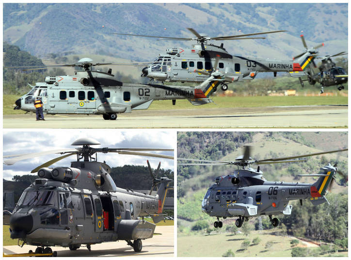 A Marinha do Brasil recebeu os novos helicópteros EC725/UH-15, recém saídos da fábrica da Helibras, em Itajubá (MG). As duas aeronaves do Projeto H-XBR, designadas N-7103 e N-7106 foram adquiridas por meio da FAB (Força Aérea Brasileira). Conheça mais desta máquina de guerra e a ficha técnica da aeronave