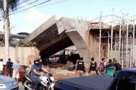 Pilar central do viaduto vai passar por perícia