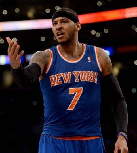 Carmelo Anthony sempre marcou presença na seleção americana de basquete. Rápido e habilidoso, o jogador está atualmente no New York Knicks 