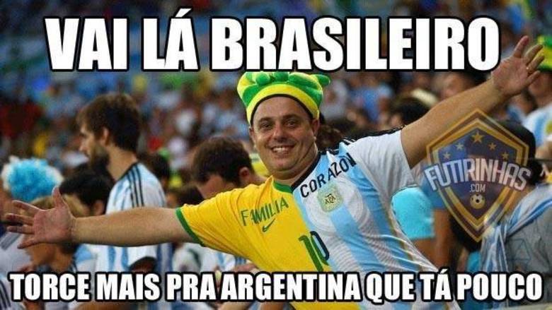Alguns poucos torceram para os hermanos