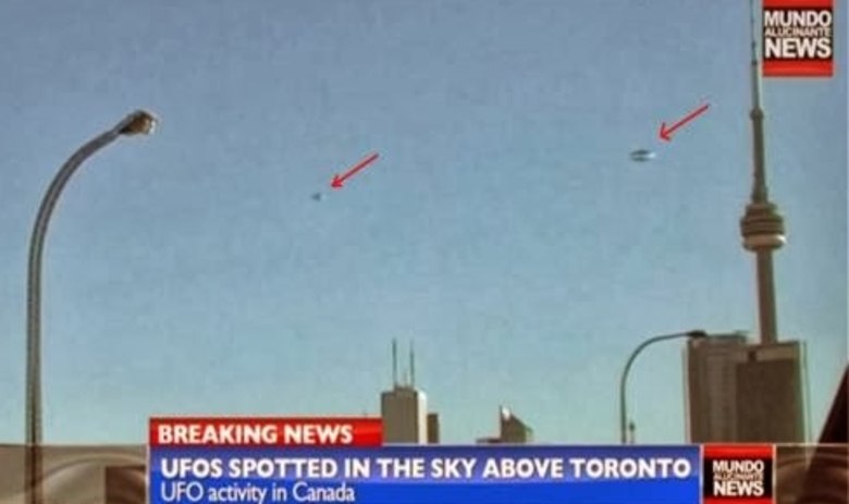 Essas 'naves' teriam surgido no céu durante um jogo de beisebol, também em Toronto