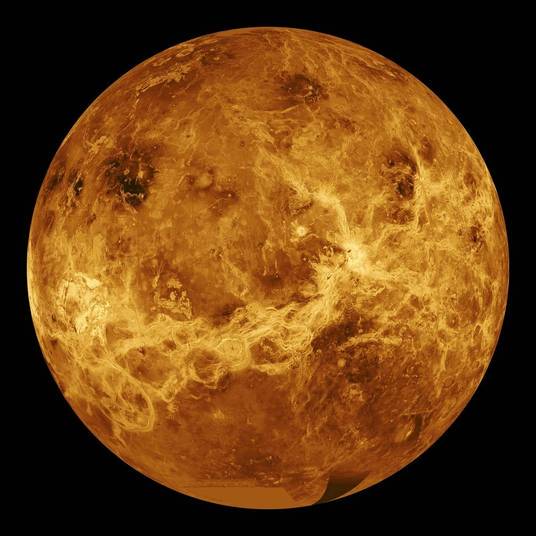 Com a temperatura aproximada de 500°C, Vênus também seria um planeta com zero possibilidade de vida por conta das altíssimas temperaturas