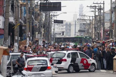Após a morte do vendedor ambulante, houve confronto na Lapa