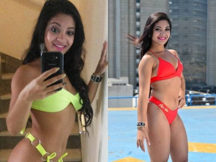 Outra Miss Bumbum, a Thaynara Ferreira, da Paraíba, disfarça as dobrinhas no Instagram!