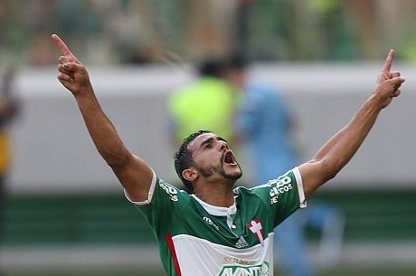 Henrique comemora 1º gol palmeirense no Allianz Parque: 