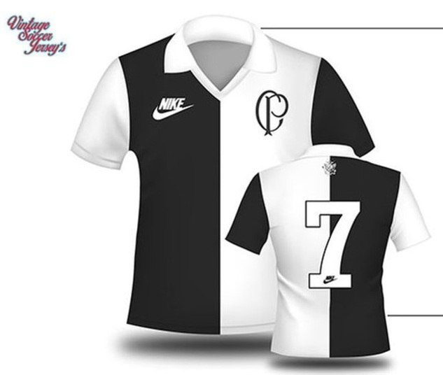 Designer recria camisas retrôs dos clubes brasileiros. Confira