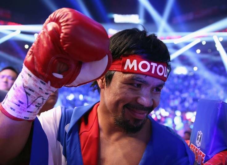 O filipino Manny Pacquiao ganha, por segundo, R$ 3,47
