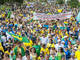 Em Bauru, interior de São Paulo, os manifestantes realizaram uma passeata da Avenida Getulio Vargas até a Praça Portugal