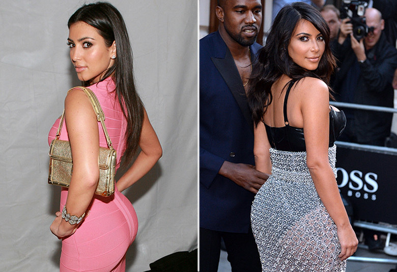 Dona de um corpo escultural e, atualmente, 101 cm de quadril, a socialite Kim Kardashian chama atenção pelas curvas. A morena sempre teve uma silhueta no formato de ampulheta, mas ao longo dos anos o corpão de Kim sofreu mudanças. Tanto que sites como o TMZ e o Daily Mail especulam sobre intervenções cirúrgicas que podem ter contribuído para o aumento do bumbum da beldade.Veja as mudanças na silhueta da socialite