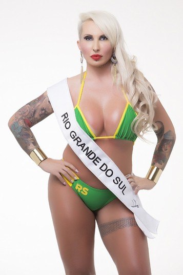 Sabrina Boing Boing, representante do Rio Grande do Sul, sempre foi conhecida pelos seios, mas pode levar o título pelo bumbum