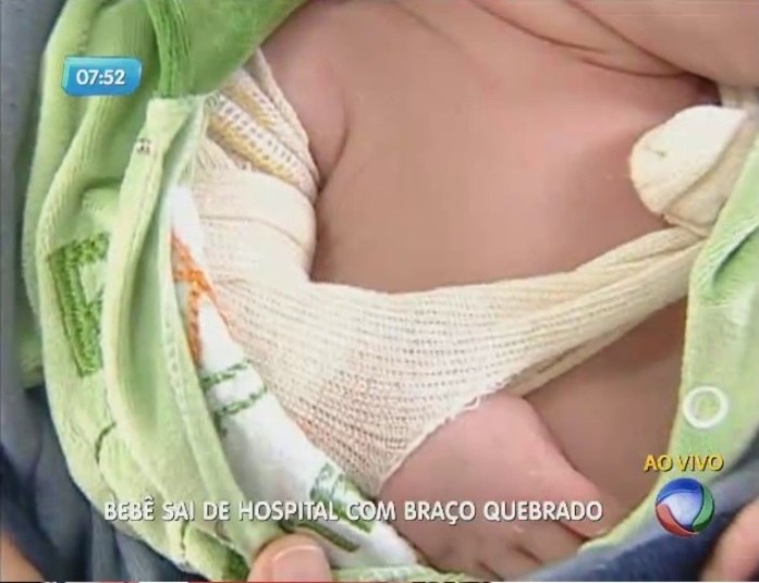 A família acredita que o bebê possa ter sofrido uma queda enquanto estava no hospital + Veja mais detalhes do caso