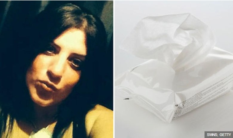 Ela ligou imediatamente para um mdico e contou o que havia acontecido, pois alm de ter usado para limpar a maquiagem ela tambm limpou seu filho de 14 meses.Leanne diz que agora fica preocupada toda vez que vai puxar um leno, com medo do que pode ter dentro do pacote!