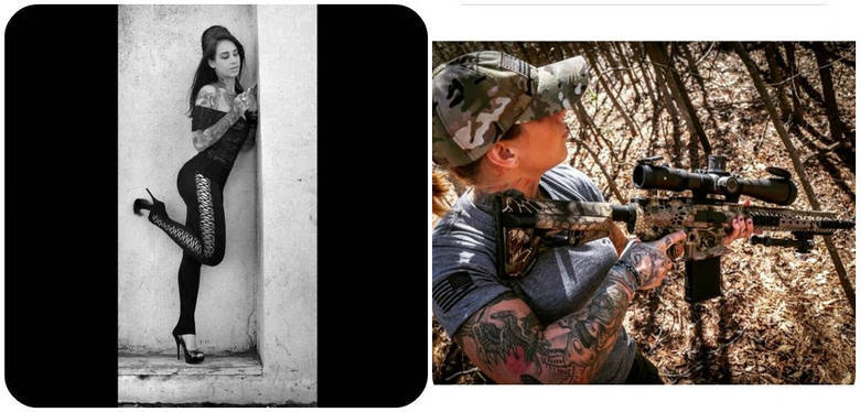Veterana do exército dos Estados Unidos, a fuzileira Kinessa
Johnson se tornou um símbolo da proteção dos animais. Conhecida como “caçadora de
caçadores', ela publica diversas fotos em sua conta no Instagram, sem
deixar de sensualizar um pouco de vez em quando