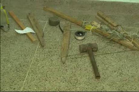 Homens foram presos com ferramentas para demarcação do solo