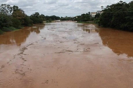 Rio Doce, em Valadares, foi coberto de lama