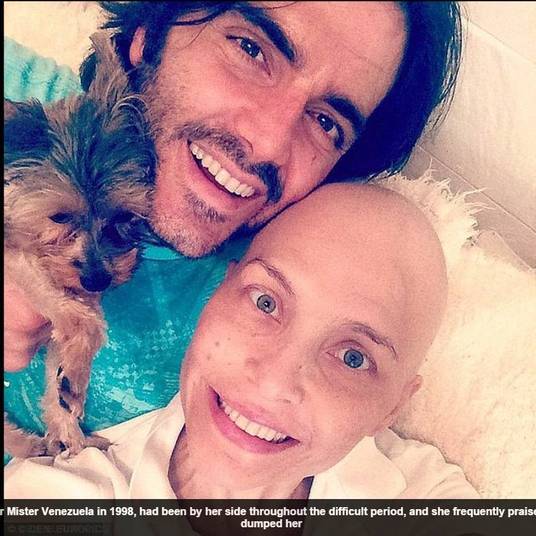 A atriz argentina Lorena Meritano, 45 anos de idade, que
luta contra um câncer de mama desde maio do ano passado, foi abandonada pelo
marido, Ernesto Calzadilla, 41 anos. De acordo com o site Daily Mail, ele pediu a separação, após ela contar que terá que realizar mastectomia (cirurgia de
retirada das mamas)