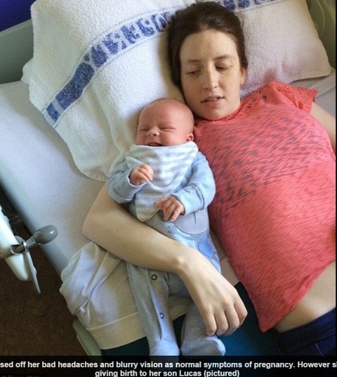 Fiona Miller, 26 anos, da Escócia, foi diagnosticada com
esclerose múltipla com 28 semanas de gravidez e ficou paralisada da cintura
para baixo